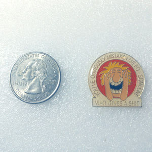 Vintage 1980s You've Mistaken Me Enamel Pin